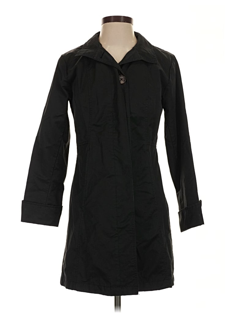 Pre-owned Eddie Bauer Trenchcoat In Black