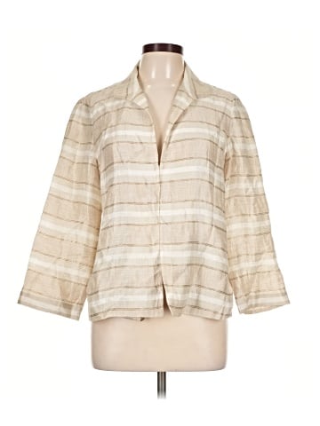 Lafayette 148 New York 3/4 Sleeve Button-Down Shirt (view 1)