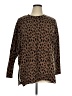 Amaryllis Animal Print Brown Pullover Sweater Size XL - photo 1