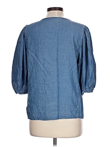 Velvet Heart 3/4 Sleeve Button-Down Shirt (view 2)