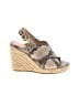 Via Spiga Tan Wedges Size 4 - photo 1