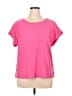 Talbots Pink Short Sleeve Top Size XL - photo 1