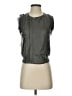 BCBGMAXAZRIA 100% Leather Gray Vest Size S - photo 1