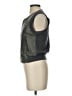 BCBGMAXAZRIA 100% Leather Gray Vest Size S - photo 5