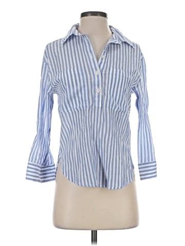 H&M 3/4 Sleeve Button-Down Shirt (view 1)