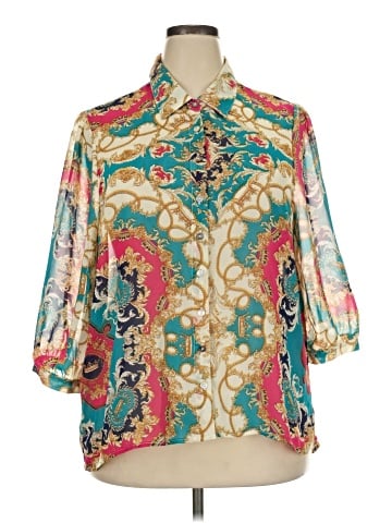 Ali & Kris 3/4 Sleeve Blouse (view 1)