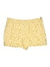 Elevenses Print Yellow Shorts Size 14 - photo 1