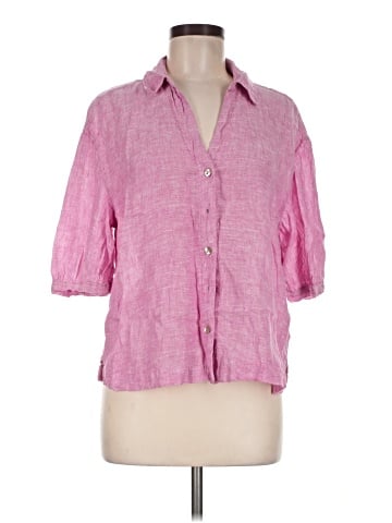 Isaac Mizrahi New York 3/4 Sleeve Button-Down Shirt (view 1)