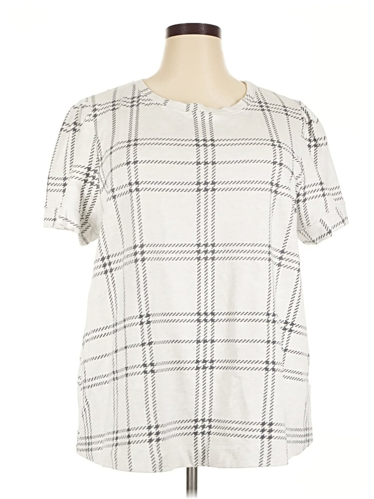 Pre-owned T.la Short Sleeve T-shirt In Ivory