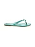 Bebe Teal Flip Flops Size 7 - photo 1