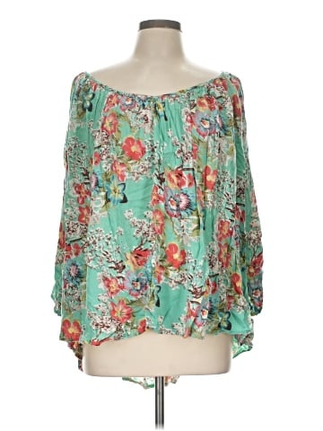 World Market 3/4 Sleeve Blouse (view 1)