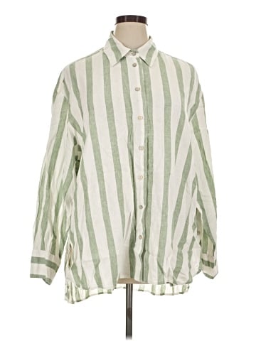 Lane Bryant 3/4 Sleeve Button-Down Shirt (view 1)