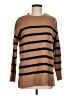 Ann Taylor LOFT Stripes Brown Pullover Sweater Size M - photo 1