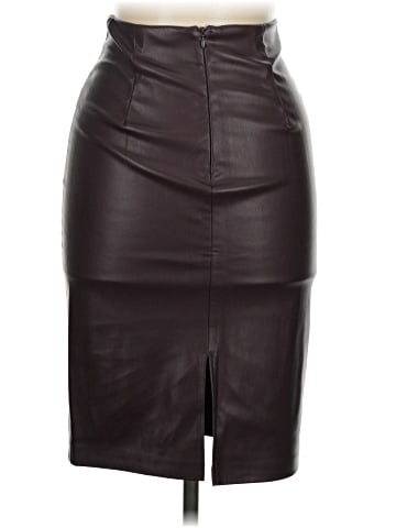 Reserved Faux Leather Skirt (view 2)