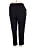 Roaman's Solid Black Track Pants Size 18 Petite (L) - photo 2