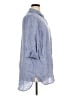 Chico's 100% Linen Blue 3/4 Sleeve Button-Down Shirt Size XL - photo 4