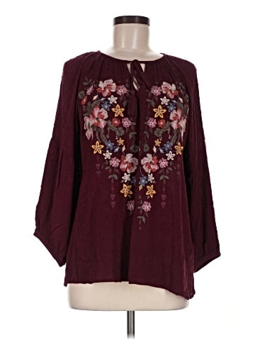 One World 3/4 Sleeve Blouse (view 1)