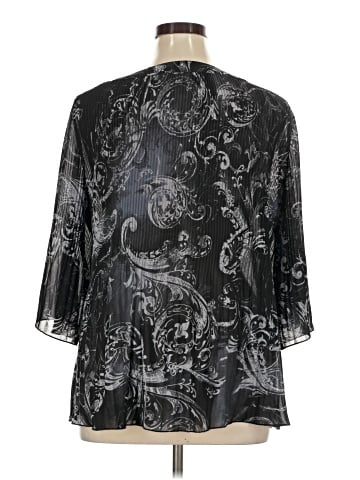 Just My Size 3/4 Sleeve Blouse (view 2)
