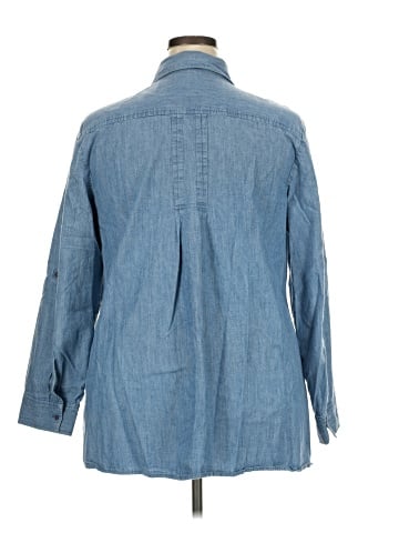Jones New York Sport 3/4 Sleeve Button-Down Shirt (view 2)