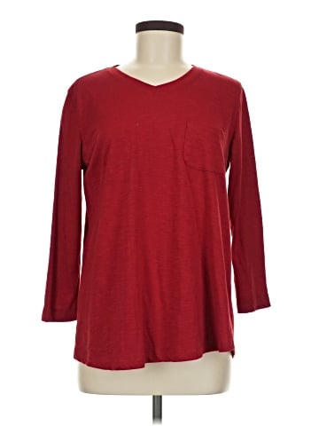 MULTIPLES 3/4 Sleeve Top (view 1)