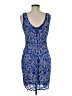Cache Paisley Blue Cocktail Dress Size M - photo 2