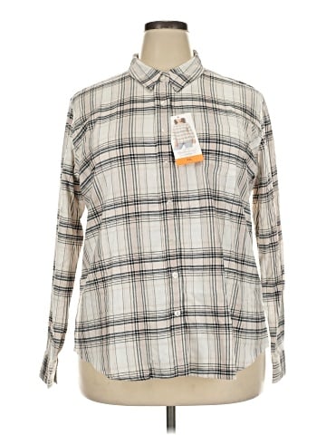 Weatherproof Long Sleeve Button-Down Shirt (view 1)