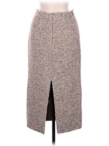 Acne Studios Wool-Blend Tweed Midi Skirt (view 2)