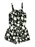 The Children's Place Floral Black Romper Size 14 - photo 1