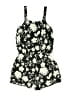 The Children's Place Floral Black Romper Size 14 - photo 2