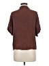 Chaser Brown Short Sleeve Blouse Size M - photo 2