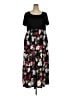 Nemidor 100% Polyester Floral Black Casual Dress Size 22 - photo 1