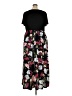 Nemidor 100% Polyester Floral Black Casual Dress Size 22 - photo 2
