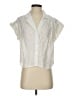 Veronica Beard 100% Linen Ivory Sleeveless Button-Down Shirt Size S - photo 1
