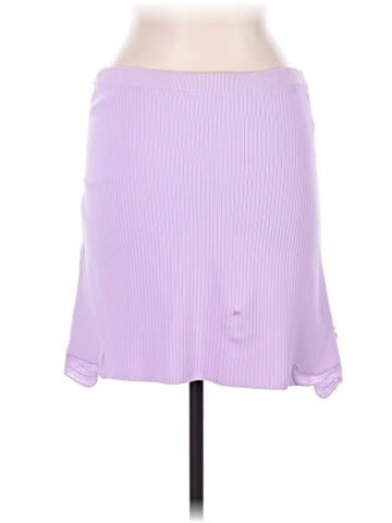 Self-Portrait Inserted Lace Knit Mini Skirt (view 2)