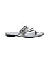 M. Gemi 100% Leather Silver Sandals Size EU 38 1/2 - photo 1