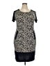 Assorted Brands 100% Polyester Animal Print Black Cocktail Dress Size 3X - photo 1