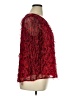 Cato 100% Polyester Red 3/4 Sleeve Blouse Size 14 - photo 4