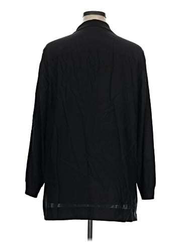 Lafayette 148 New York Long Sleeve Silk Top (view 2)