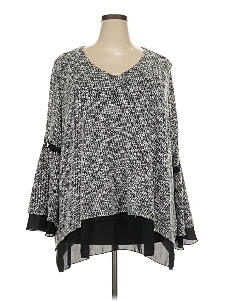 Pre-owned Catherines Pullover Sweater In Gray