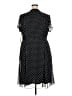 MSK 100% Polyester Polka Dots Black Casual Dress Size 24 - photo 2