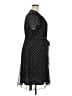 MSK 100% Polyester Polka Dots Black Casual Dress Size 24 - photo 4