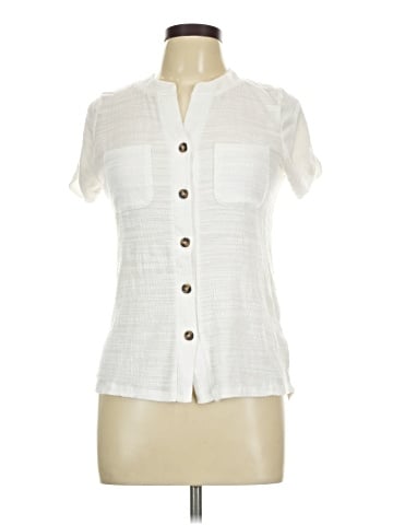 Cable & Gauge Short Sleeve Blouse (view 1)