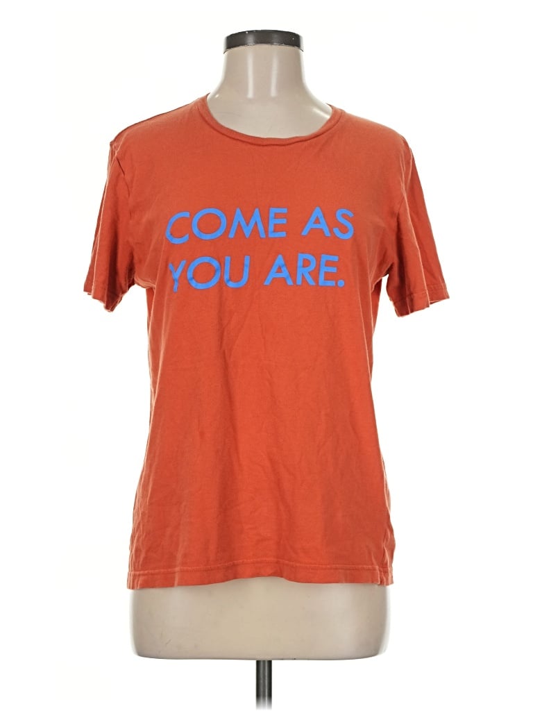 Pre-owned Wildfang Short Sleeve T-shirt In Orange