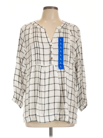 Wrangler Jeans Co 3/4 Sleeve Blouse (view 1)