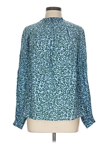 L.K. Bennett Long Sleeve Silk Top (view 1)