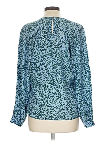 L.K. Bennett Long Sleeve Silk Top (view 2)