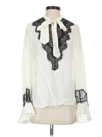 Zadig & Voltaire Long Sleeve Silk Top (view 1)