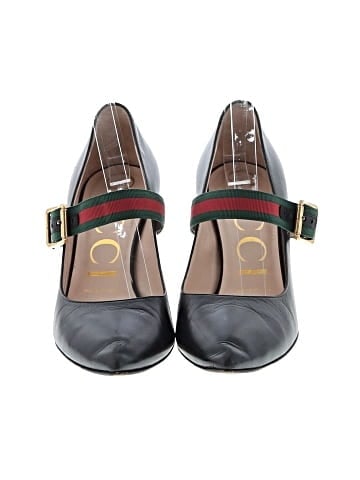 Gucci Sylvie Vintage Web Strap Pumps  (view 2)
