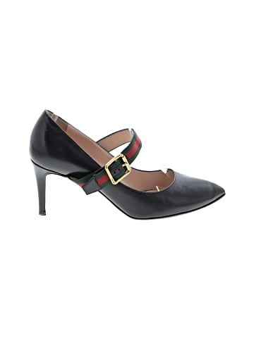 Gucci Sylvie Vintage Web Strap Pumps  (view 1)