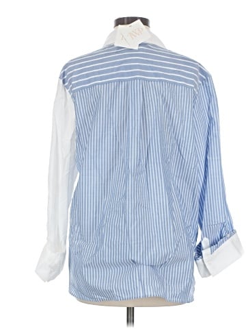 WAYF 3/4 Sleeve Button-Down Shirt (view 2)